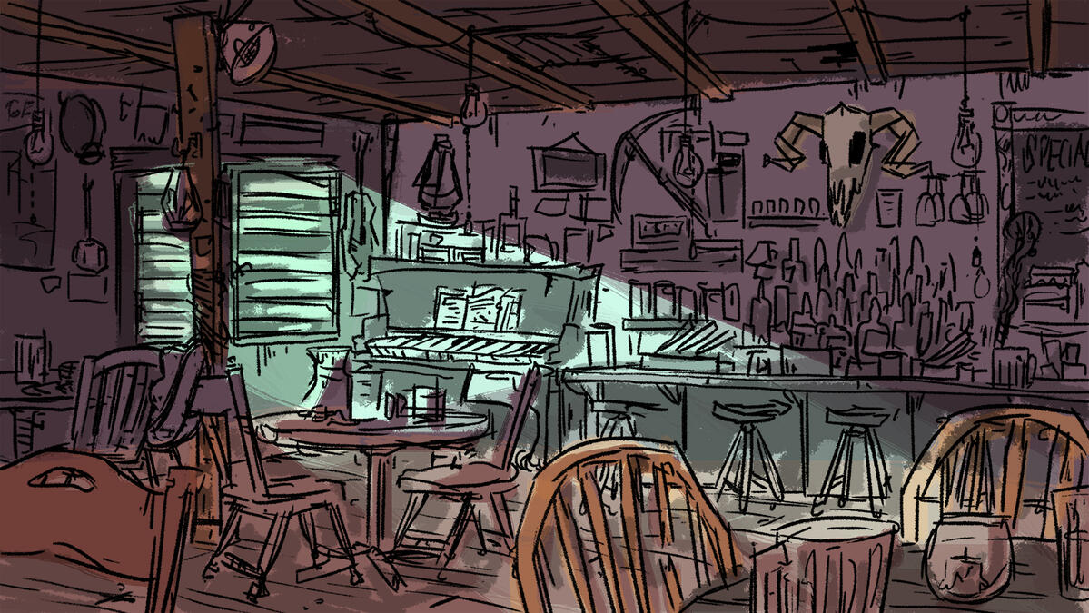 Davy Lamp - Sketch