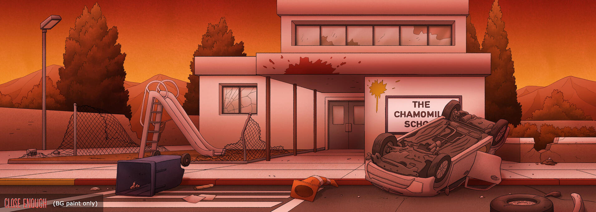 Close Enough destroyed school